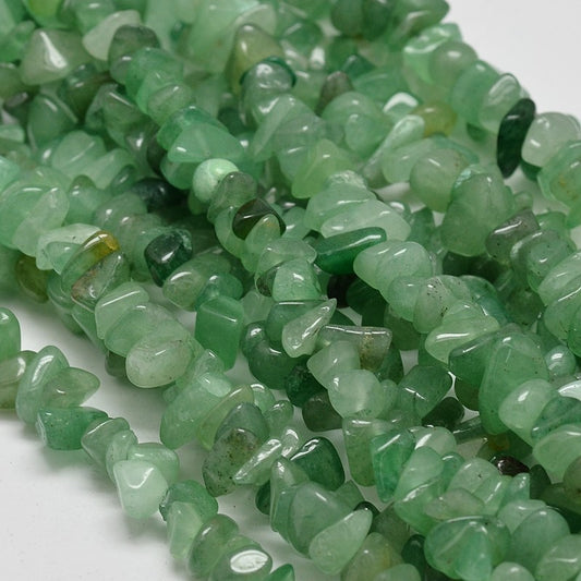Green Aventurine Chip Beads