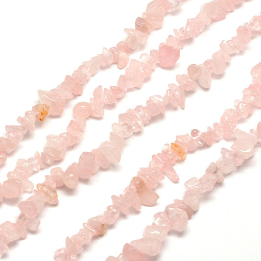 Rose Quartz Chip Beads